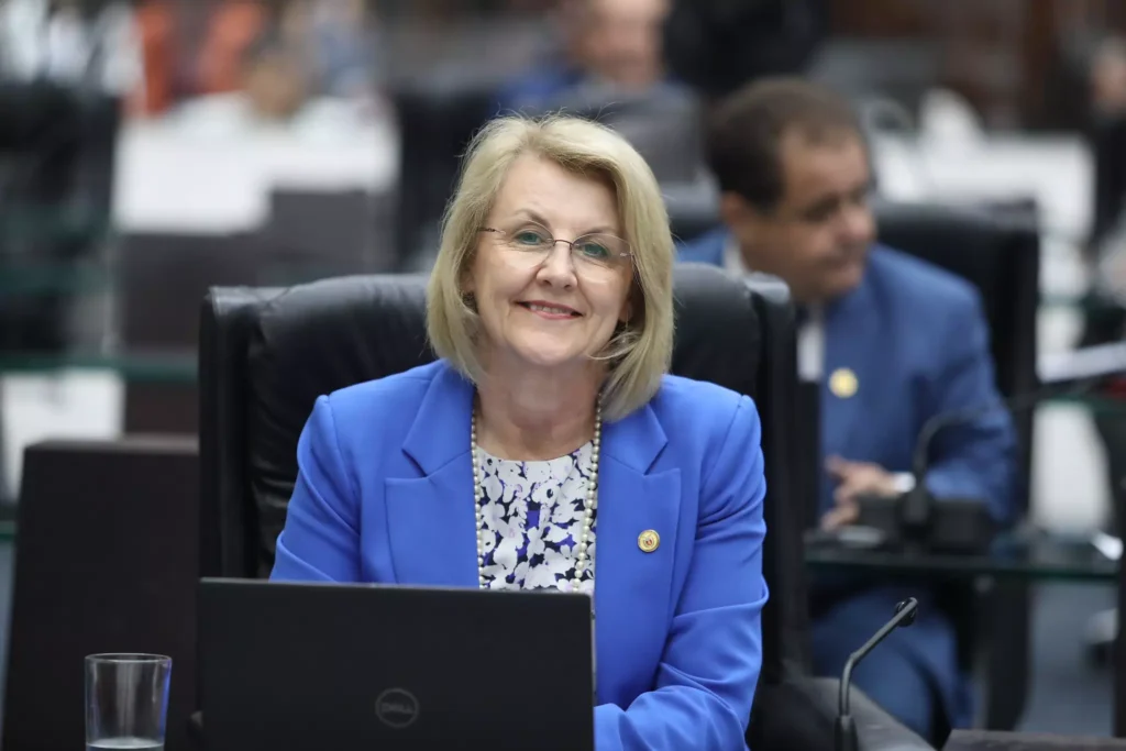 Deputada Secretária Márcia Huçulak (PSD): aprimorar a identificação de violências. (Foto Valdir Amaral/Alep).