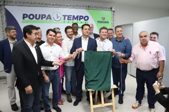 Deputado Cobra Repórter (PSD) participou da inauguração da unidade do Poupatempo Paraná em Londrina.. Créditos: AEN