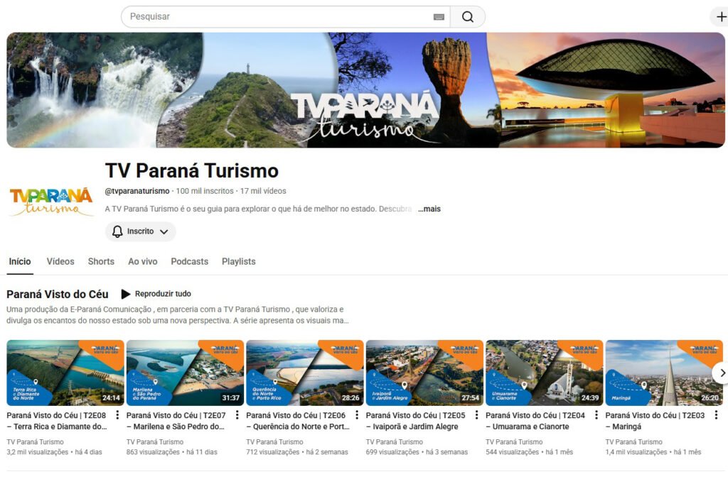 tv-parana-turismo-chega-a-100-mil-inscritos-no-youtube-e-amplia-presenca-digital