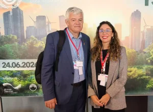 Diretor de Coordenação da Itaipu, Carlos Carboni, e a chefe do Escritório de Brasília, Lígia Soares Crédito das fotos: Romeu de Bruns/Itaipu.
