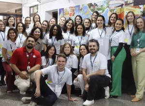 Foto 1: Nutricionistas das regiões de Curitiba e Região Metropolitana e Sul/Serra da Esperança reunidos para a formação. Foto: Marcos Ribeiro Nami/Vídeo UP-Itaipu Parquetec