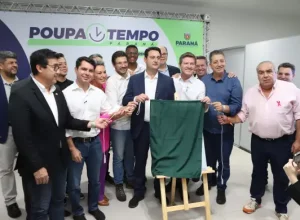 Deputado Cobra Repórter (PSD) participou da inauguração da unidade do Poupatempo Paraná em Londrina.. Créditos: AEN